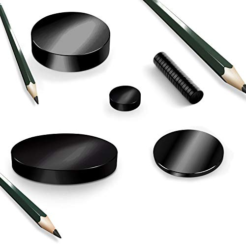 BlackEdition Neodym Magnete Scheiben N45 SCHWARZ, Black:D80mm-H10mm N45 300Kg (1St.)