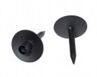 Flaschen Kerzenhalter Artax für Stabkerzen, Metall schwarz H14cm. D8cm