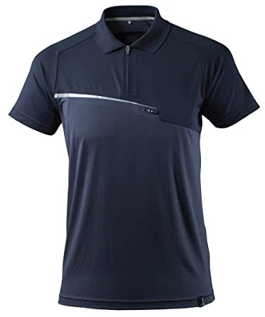 Mascot 17283-945-010-XL Polo-Shirt Advanced Größe in schwarz/blau, XL