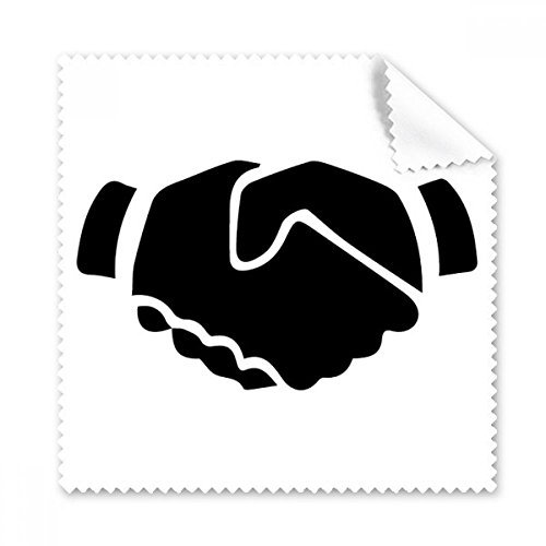DIYthinker Shake Hands Gesture Silhouette Muster Gläser Tuch Reinigungstuch Telefon Schirm-Reinigungsmittel 5pcs Geschenk