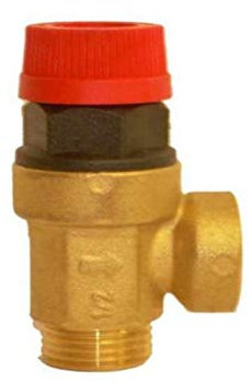 Wärmer System Boiler Safety Pressure Relief Valve 1/2 inch BSP Male x Female Connection 1.5 BAR Pressure Rating for Heating Systems