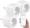 Luminea Home Control WiFi Steckdosen: 3er-Set WLAN-Steckdosen, Amazon Alexa & Google Assistant komp., 16 A (Smart Home Steckdosen, WLAN Steckdose Elesion, Steckdosenleiste)