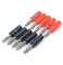 10pcs 4mm Bananenstecker Jack Bananenschraubkopf schwarz rot vernickelt Kunststoff Laternenstecker