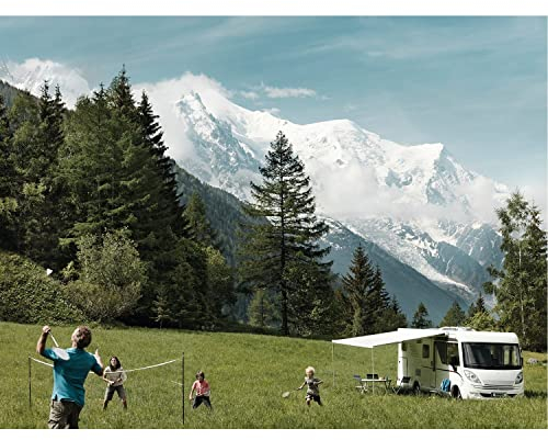 Thule Markise Omnistor 8000 weiß 550 grau Wandmarkise Sonnendach Fahrzeug Markise Sonnenschutz