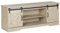 Mobile TV Stile Rustico con Cassetti ed Ante in Legno Chiaro