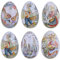 TOYANDONA 6 Stücke Ostereier Osterdeko Eier zum Befüllen Ostern Geschenkbox Metall Geschenkdose Keksdose Metalldose Blechdose Schmuckdose Süßigkeiten Dose Schachtel für Kinder
