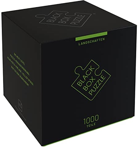 Black Box Puzzle 1000 Teile, Blackbox Puzzel mit Überraschungs-Motiv ohne Vorlage, Impossible Puzzle schwer für Erwachsene und Kinder ab 14 Jahren, Landschaft Edition 2021