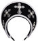 Damen Kopfschmuck Tudor Renaissance Royal French Hood Coronet (schwarz)