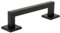 AZERODESIGN-Manillon Tirador Negro Asa-Rosetas Cuadradas 50x50mm-Puertas Madera-Distancia Entre Centros 200mm-Distancia Total 250mm