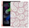 MAYCARI Aesthetic Funny Face-C iPad mini 4(2015) & iPad mini 5(2019) 7.9 inch Case with Pencil Holder, Support Auto Sleep/Wake, Green Soft TPU Back Protective Case for Girls Women Men