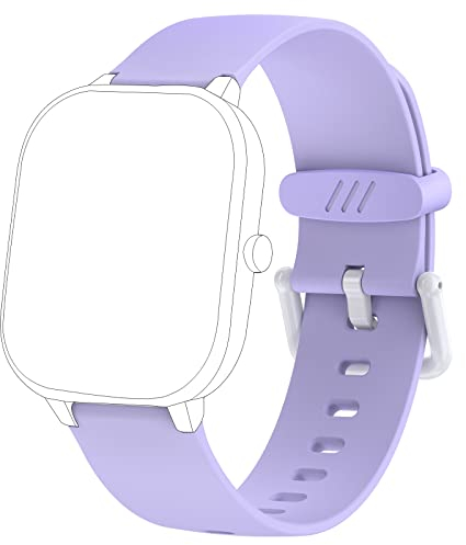 HENGTO Weiches Silikon-Smartwatch-Ersatzarmband, 16 mm, für Jungen und Mädchen
