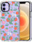 MOSNOVO Case for iPhone 12 & iPhone 12 Pro, [Buffertech 6.6ft Military-Grade Drop Protection] [Anti Peel Off Tech] Clear TPU Bumper Phone Case Cover Design - Strawberry Garden
