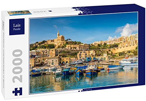 Lais Puzzle Mgarr Fischerei- und Fährhafen in Gozo, Malta 2000 Teile