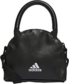 adidas Mixte Adidas Unisex PU Kettle Bag, Black / White, One Size