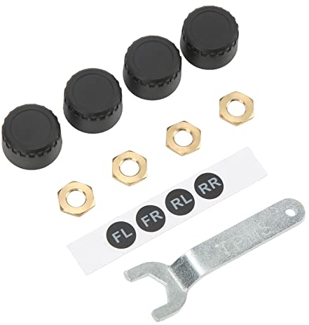 Reifendruck Überwachungs System, 4 Externe Sensoren, Echtzeit Anzeige Reifendruck und Temperatur, 5 Alarm Typen, Bluetooth Externer TPMS Sensor für Auto, Wohnmobil