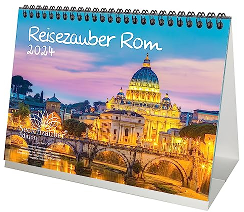 Reisezauber Rom DIN A5 Tischkalender für 2024 Italien Strand Meer Urlaub Reise - Seelenzauber