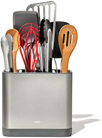 OXO Adjustable Stainless Steel Holder-Large Utensil Organizer