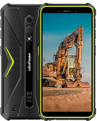 Ulefone Android 13 4G Teléfono Móvil Resistente, Armor X12 6GB+32GB, 5.45 IP68 IP69K Smartphone Antigolpes, Dual SIM+SD 3 Ranuras para Tarjetas, Cámara Subacuática 13MP, Modo Guante, GPS NFC Verde