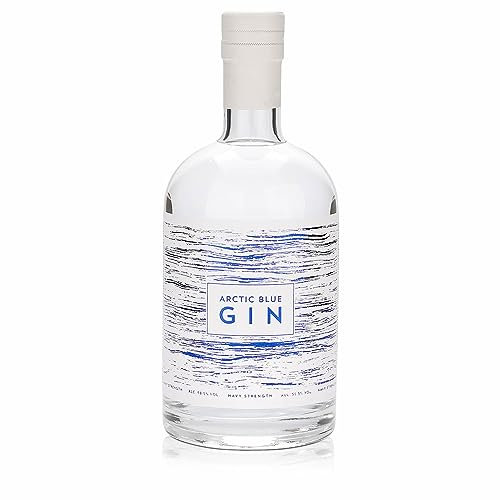 Arctic Blue | Navy Strength Gin | Handgefertigt | Ideal für Purgenuss & Cocktails | 0.5l Flasche | 58,5% Vol.