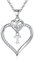 TINGN Silber Kette mit Buchstaben, CZ Herz Anhänger für Damen und Mädchen - Teenager Geschenke Schmuck