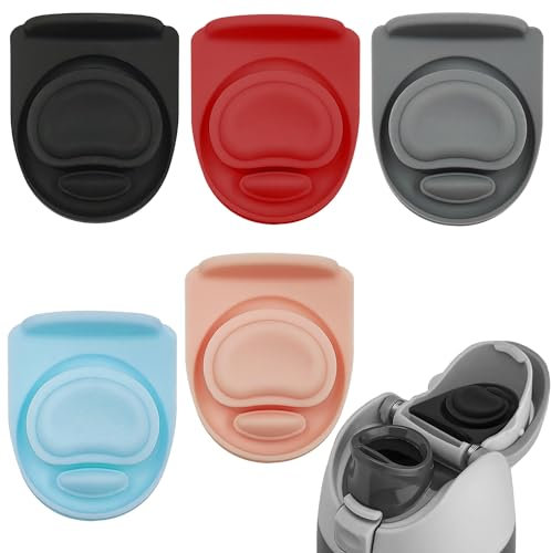 5pcs Replacement Stopper Compatible with Owala FreeSip 24oz 32oz, Water Bottle Top Lid Gasket Parts for Owala 19/24/32/40oz Water Bottle,Silicone Gasket Seal Bottle Cap Mouth Stopper Plug,5 Colors