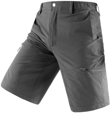 KUTOOK MTB Hhose Herren Sommer Kurz Cargo Outdoorhose 6 Taschen Mit Reißverschlusstasche Schnelltrockend und Wasserabweisend CS001