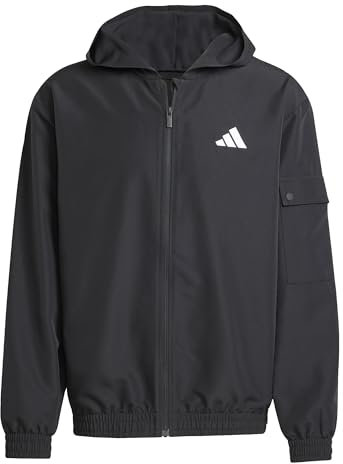 adidas Uomo SPORTSWEAR WOVEN CARGO TRACKSUIT, Black, XXL