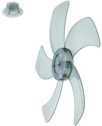 Garneck Plastic Fan Replacement with Nut Cover Standing Pedestal Fan Table Fanner Replacements Part for Home 16 Inch