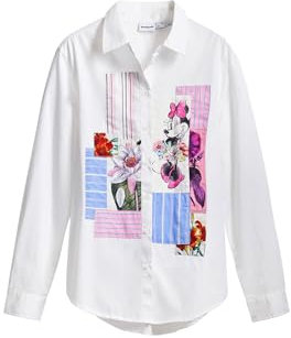 Desigual CAM_Flowers Minnie, 1000 White, S