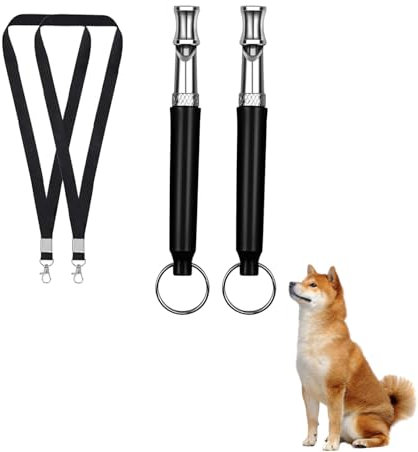 2-Stück Hundepfeife Rütter Rückruf,Lautlose Hundepfeife Hochfrequenz Lautlos,Erziehungshilfen für Hunde Pfeifen,Hundetraining Hundepfeifen,Hilfsmittel Pfeife Hund Rückruf,Ultraschall-Hundepfeife (2A)
