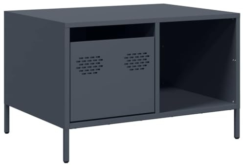 vidaXL Couchtisch Anthrazit 68,5x50x43,5 cm Kaltgewalzter Stahl