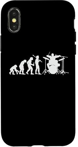 Custodia per iPhone X/XS Batteria batterista batterie divertente