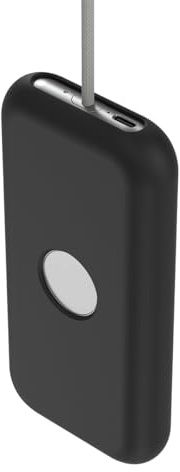 Laroal Batteriegehäuse Schützende Batterieabdeckung aus Silikon mit Ringhalter Trage-/Reisetasche für Vision Pro-Batterie Stoßfest Tragbar