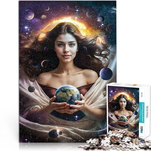 Lernspielzeug Gaia, Mutter des Universums Puzzle für Erwachsene, 1000 Teile 26x38cm Künstlersammlung, Bildende Kunst für ab 14 Jahren