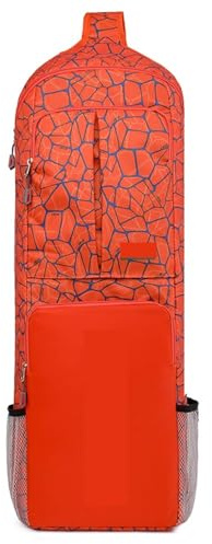 Damen Sporttasche Fitness Training Yoga Mat Storage Bag Waterproof with Zipper(Orange)