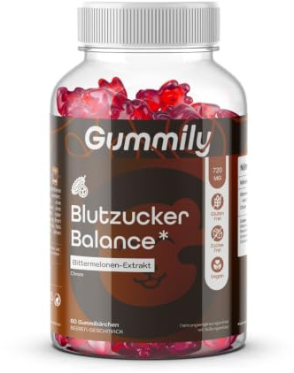 Gummily® Bittermelone Extrakt Gummibärchen mit Chorm | Hochdosiert (720 mg mit 10% Charantin) – Zuckerfrei & Vegan