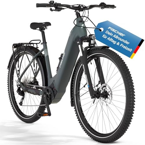 Fischer E-Bike ATB Terra 6.8i Ultimate Elektrofahrrad für Damen und Herren, RH 50, Mittelmotor 90 Nm, 36 V Akku