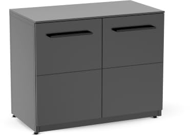 cozze® Schrankmodul für Outdoor Küche – Unterschrank mit Türen & 15 mm HPL-Arbeitsplatte – Wetterfester Stahl mit Gasflaschenhalter für die Outdoorküche - 90x110x60 cm