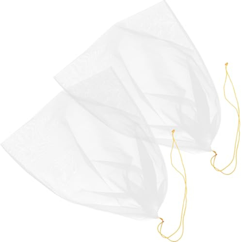 ABOOFAN Nylon Mesh Honigsieb 2er Set mit 120 Grit für Honig und Rotwein, Wiederverwendbarer Filterbeutel zur Nutzung in Haushalt und Restaurant Zufällige Farbe