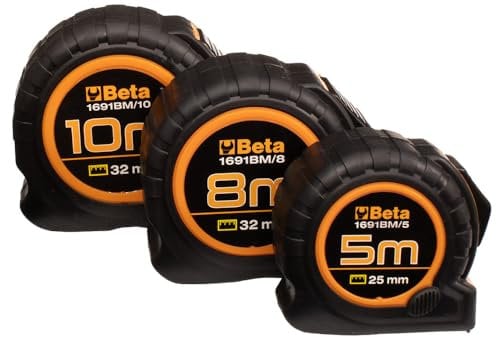Beta 1691BM/5 - Flessometro con cassa bimateriale in ABS antiurto