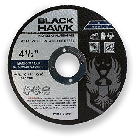 BHA 4.5 x1/16 x7/8 Cut-Off Wheels for Metal & Stainless - 25 Pack