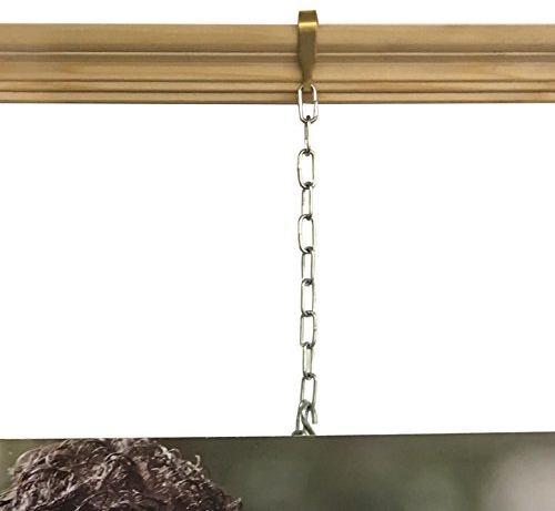 Moulding Steel Chain Picture Hanging System for Traditional Victorian Dado Rail (1 Meter Long Chain Kit)