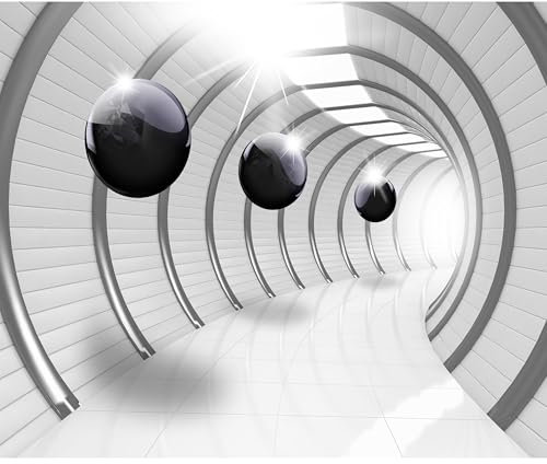 decomonkey Fototapete 3d Effekt Abstrakt 400x280 cm XL Design Tapete Fototapeten Vlies Tapeten Wandtapete Vliestapete moderne Wandbild Wand Schlafzimmer Wohnzimmer Kugeln