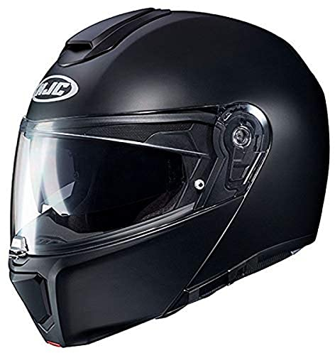 HJC 14707008 Motorradhelm Herren, Schwarz/Orange, Größe M