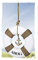Großer Holz Rettungsring AHOI Mangoholz weiss gewischt 1 Stück Durchmesser 25cm maritime Dekoration für Haus und Boot