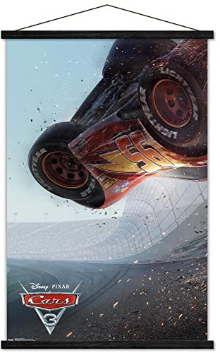 Trends International Disney Pixar Cars 3 Wandposter, 56,8 x 86,4 cm, Premium-Druck und schwarzer Aufhänger