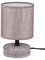 Reality Leuchten Tischleuchte Marie R50980126, Keramik Braun, Stoffschirm Braun, exkl. 1x E14