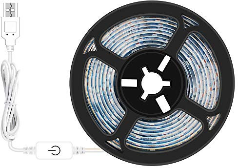 LED Dimmable Waterproof Plant Grow Light Strip with USB Touch Grow Light Strip Indoor Growing Lamp Adjustable Brightness Light for Greenhouse Home Plant Flower Seeds Plant Shelf