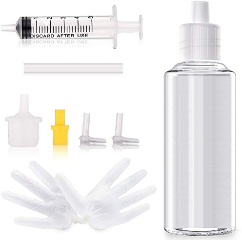 OGOUGUAN Reinigungsset für Tintenköpfe, Reinigungslösung für Druckerköpfe, Düsenreiniger, kompatibel mit Epson/HP/Brother/Canon/Lexmark/Samsung Inkjet Drucker, 100 ml