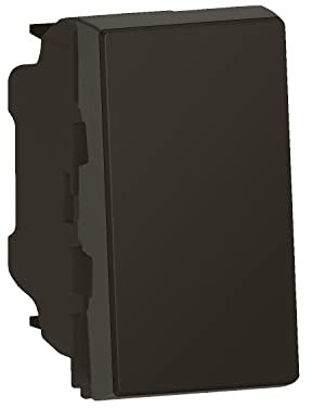 Legrand - Poussoir Mosaic Easy-Led 6A 1 module - noir mat